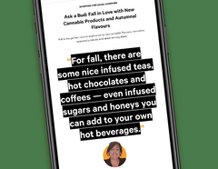 Ask a Bud: Fall in Love with New Cannabis Products and Autumn Flavours