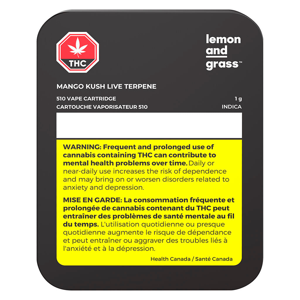Mango Kush Live Terpenes 510 Thread Cartridge - 