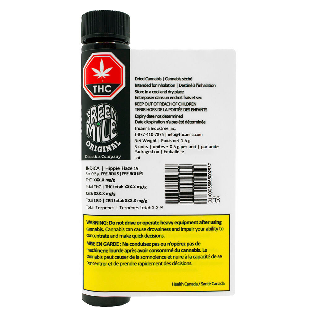 Préroulé Indica (Hippie Haze 19) - 