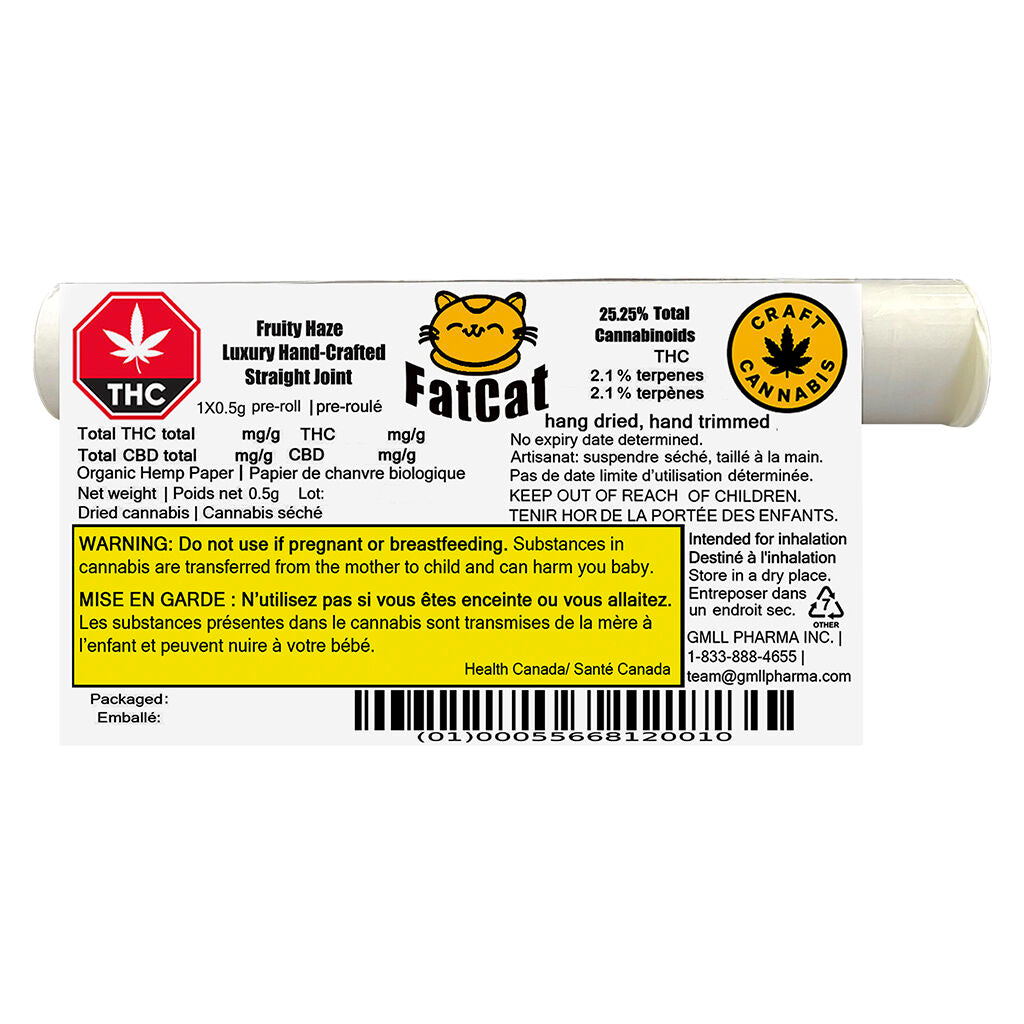 Fruity Haze - Joint droit de luxe fabriqué à la main - 