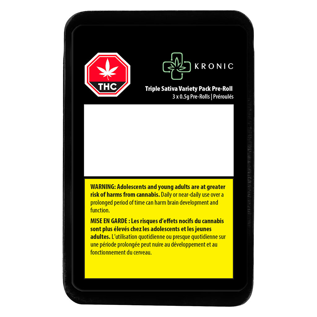 Coffret de variétés Préroulés Triple Sativa - 