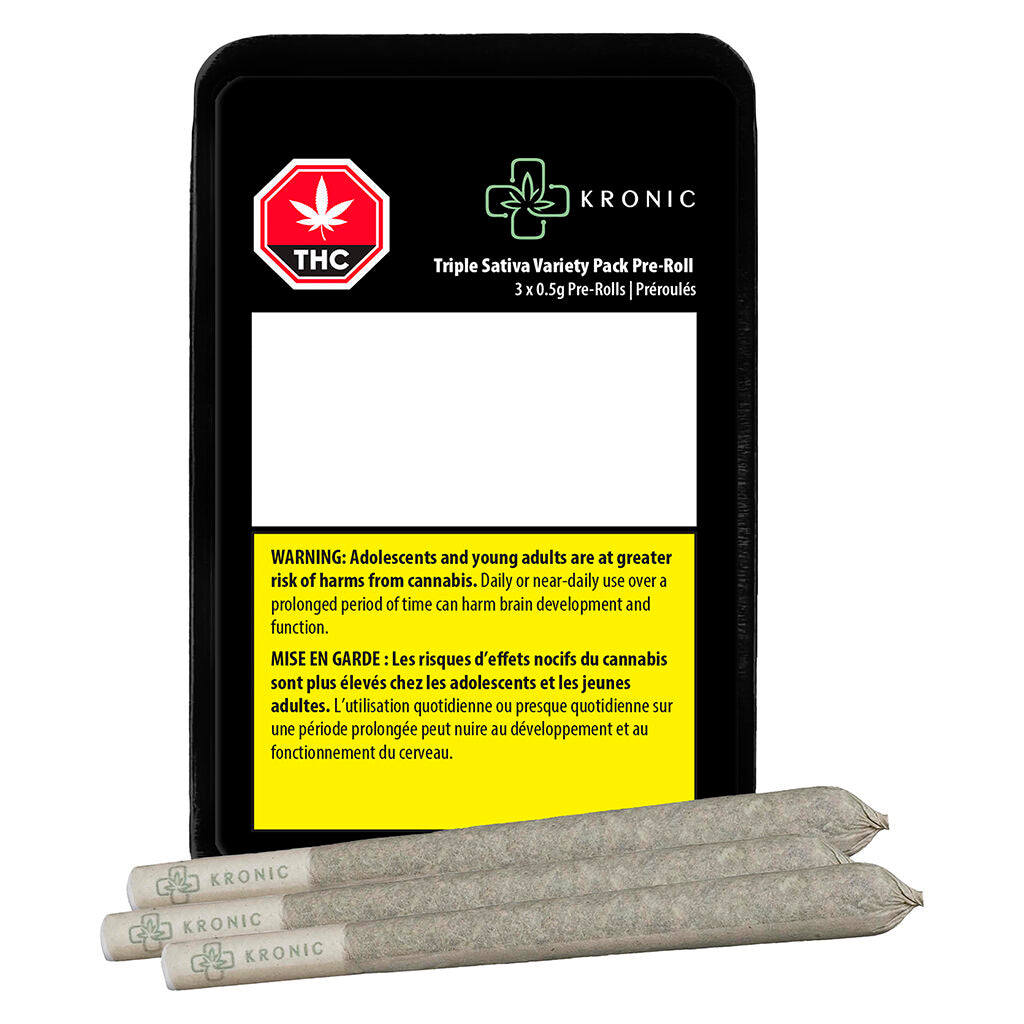 Coffret de variétés Préroulés Triple Sativa - 