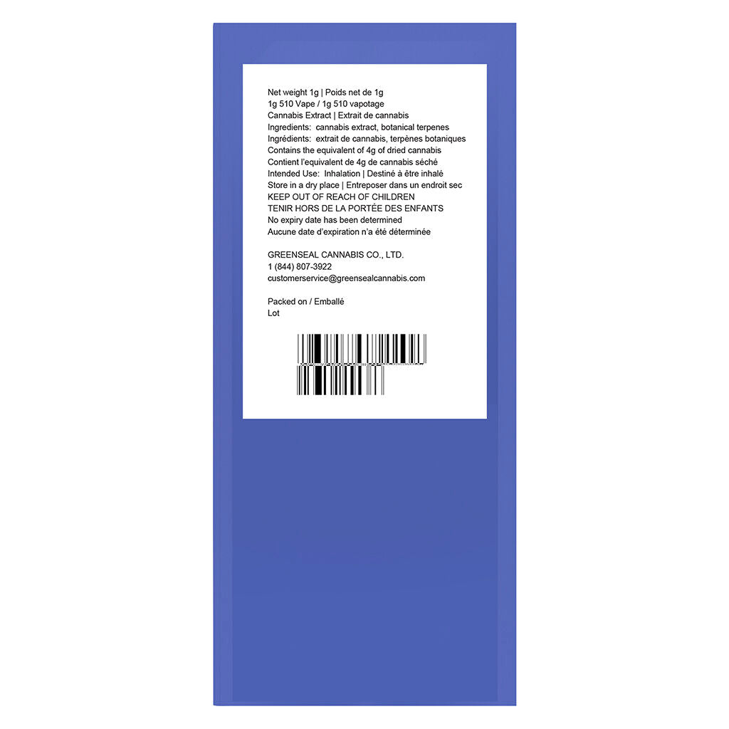 Cartouche à 510 fils Laid Bacc - 