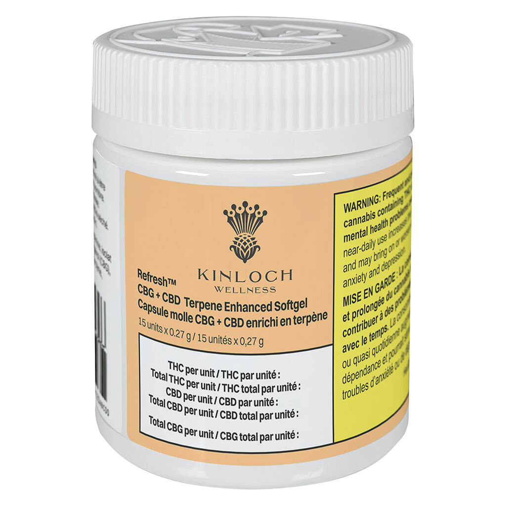 Refresh™ CBG + CBD Terpene Enhanced Soft Gel - 
