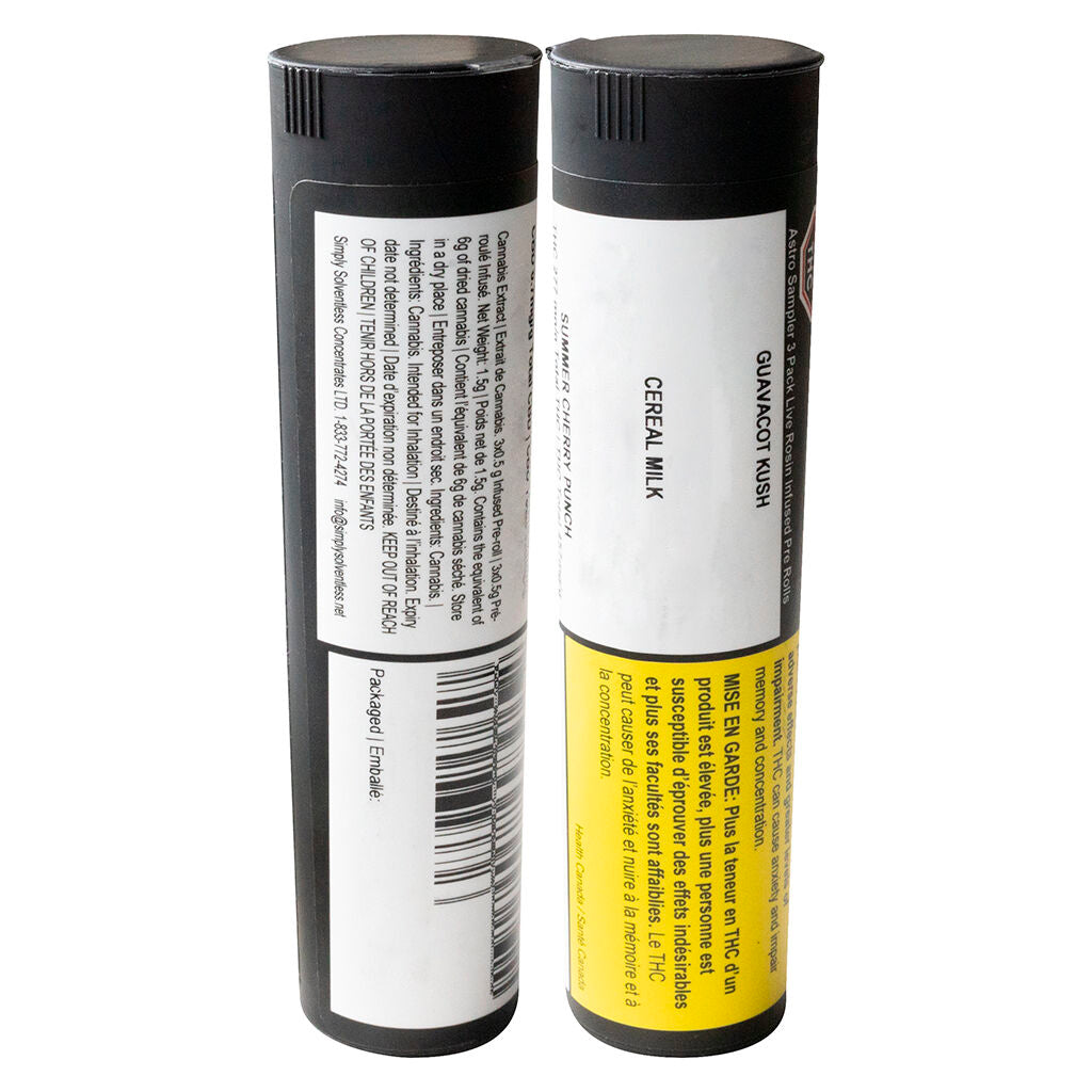 Pack de 3 Astro de préroulés infusés à la colophane vivante - 