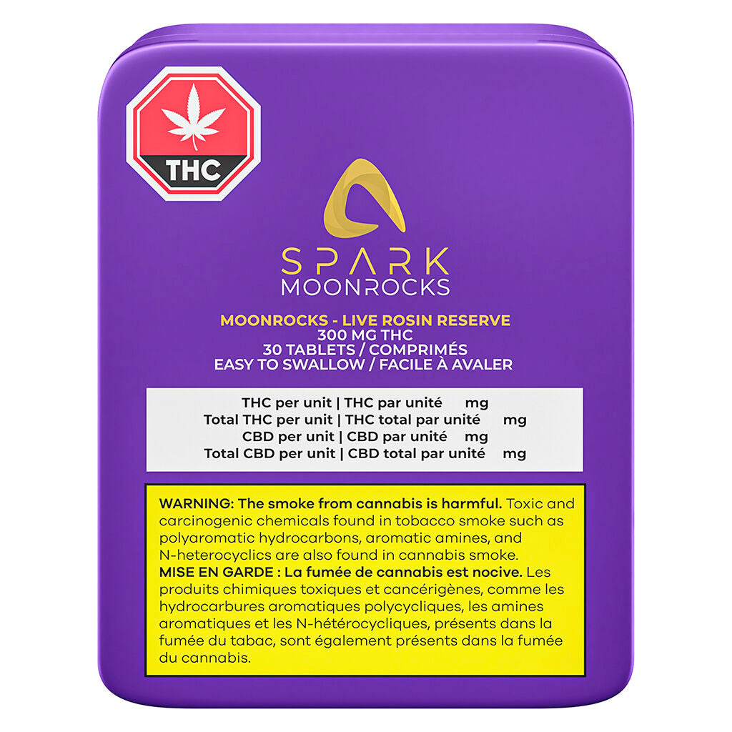 SPARK THC Moonrocks - Réserve de colophane vivante - 