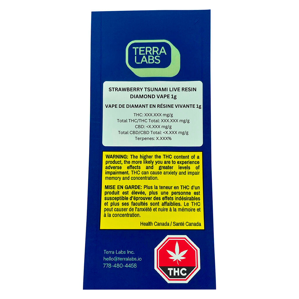 Vapoteuse Fraise Tsunami diamant liquide - 