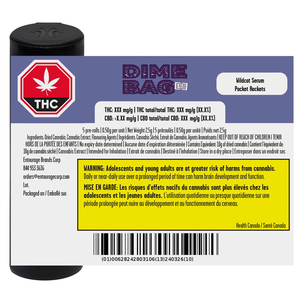 Préroulé infusé Wildcat Serum Pocket Rockets - 