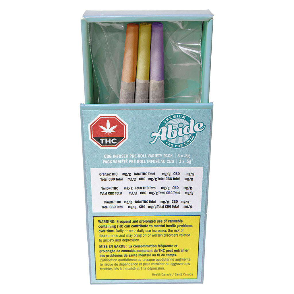 Coffret de variétés de préroulés infusés CBG - 