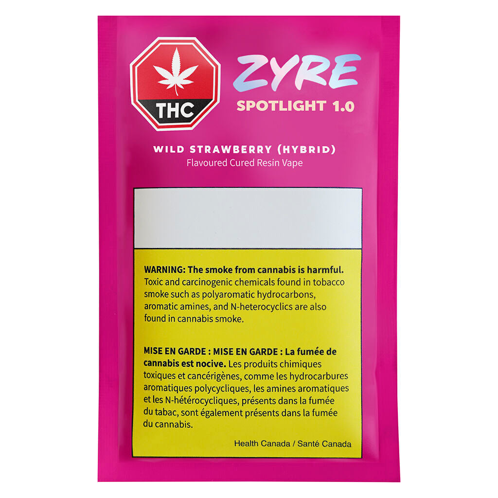 Spotlight 1.0 - Wild Strawberry Cured Resin 510 Thread - 