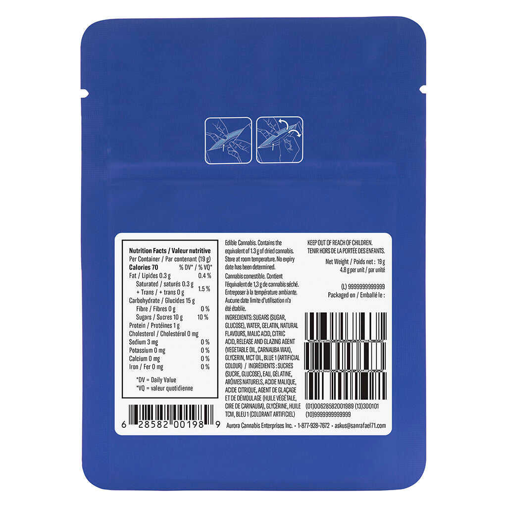 Gélifiés de résines vivantes Sour Blueberry - 