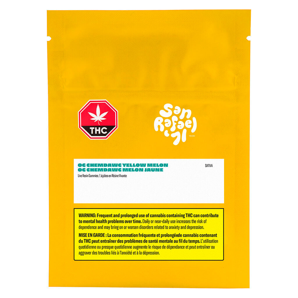 OG Chemdawg Yellow Melon Live Resin Soft Chews - 