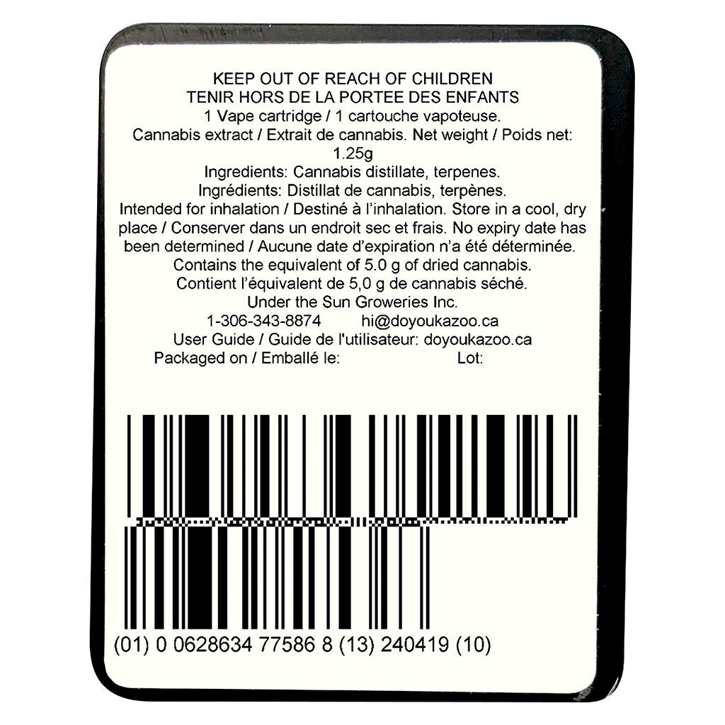 Cartouche à filetage 510 Dirty Socks - 
