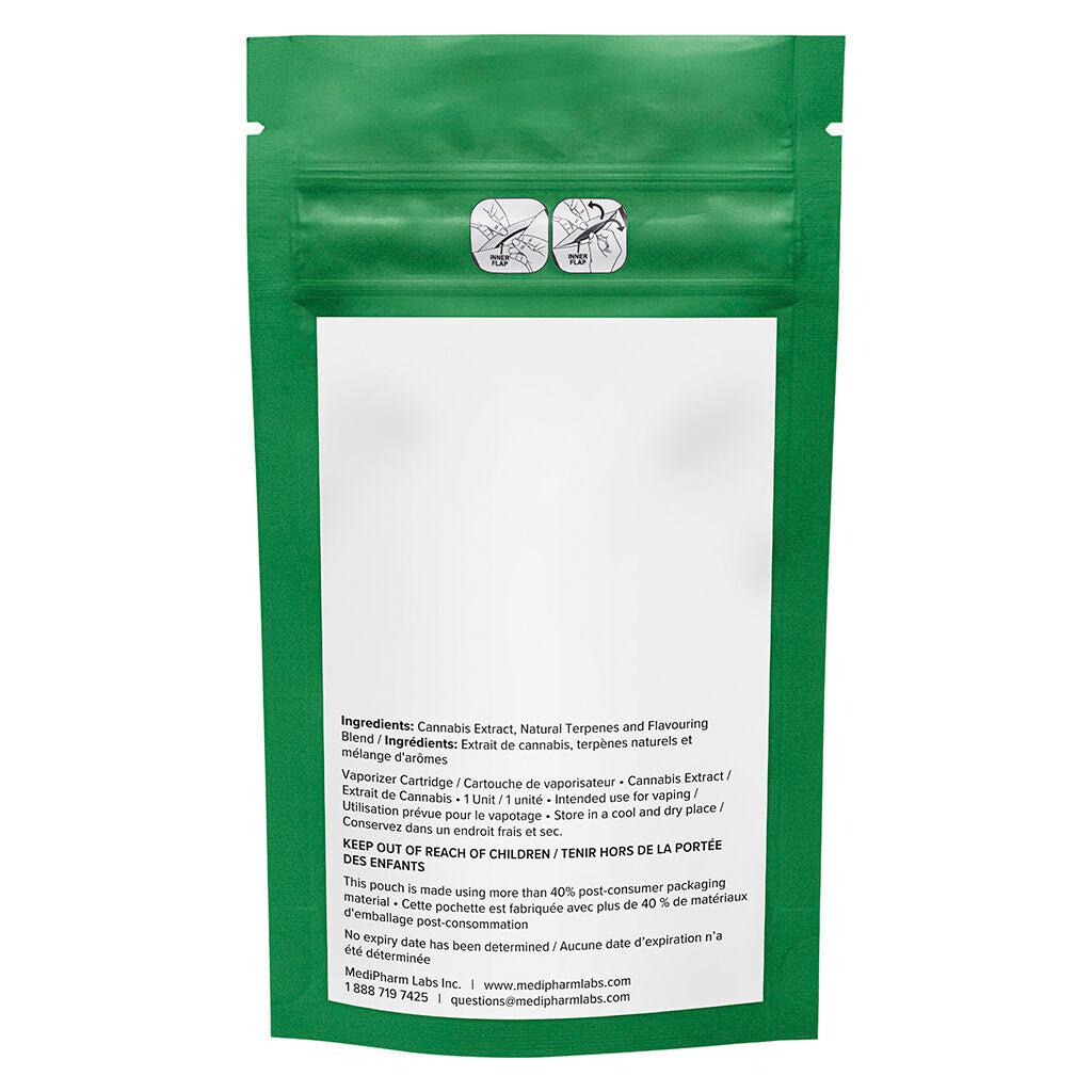 Cartouche à filetage 510 CBG:CBD formule avancée - 