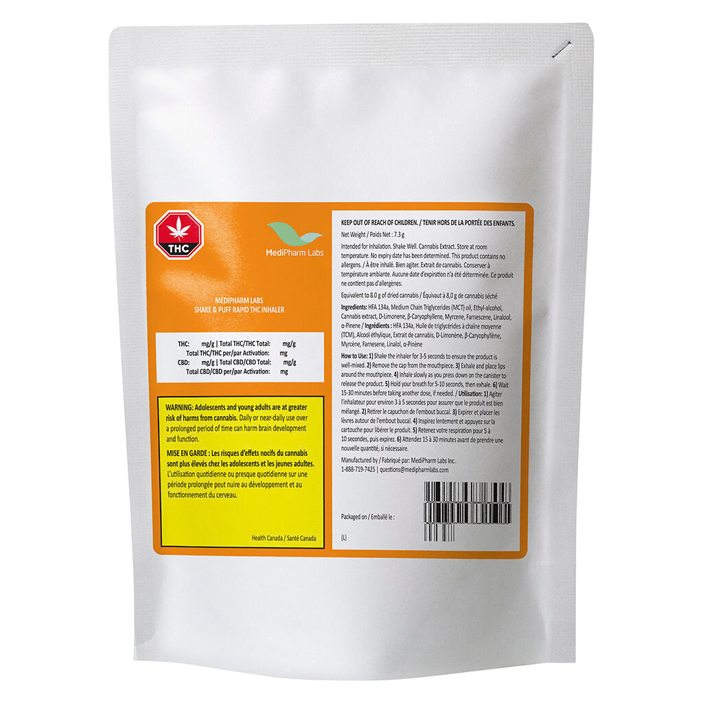 Inhalateur Shake & Puff Rapid THC - 