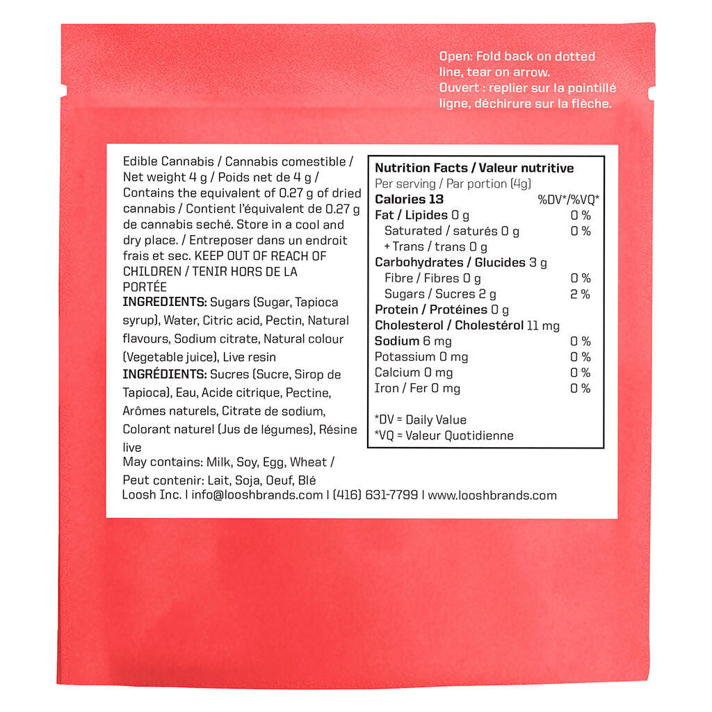 Confiserie aux terpènes à la résine vivante Strawberry Haze - 