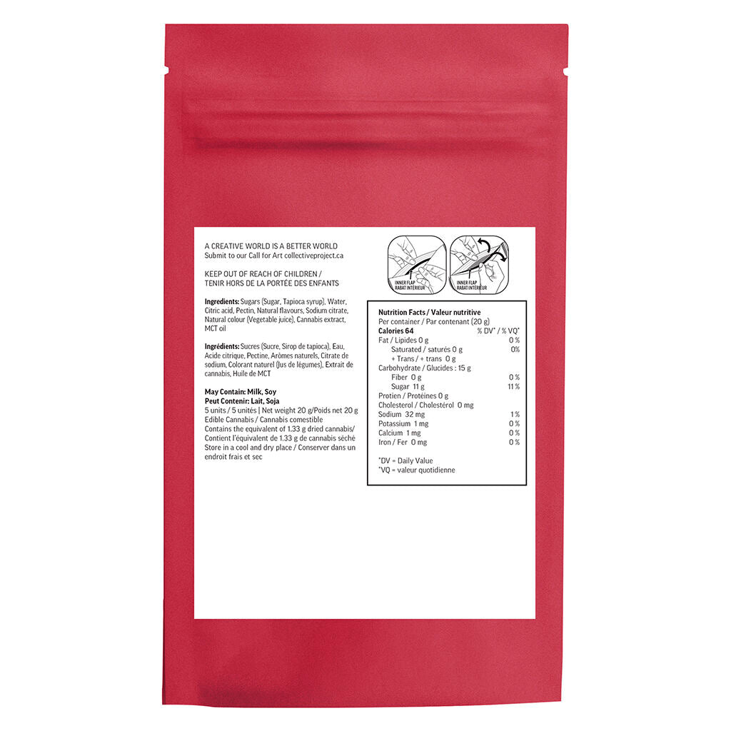 Day Tripper Raspberry & Vanilla Sour Squeezys - 