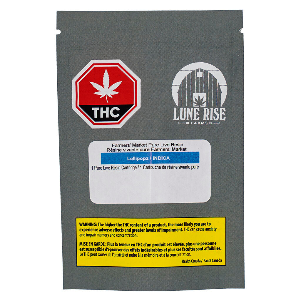 Farmers’ Market Pure Live Resin 510 Vape - 