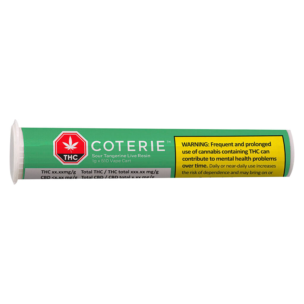Sour Tangerine Live Resin 510 Cartouche de filetage - 