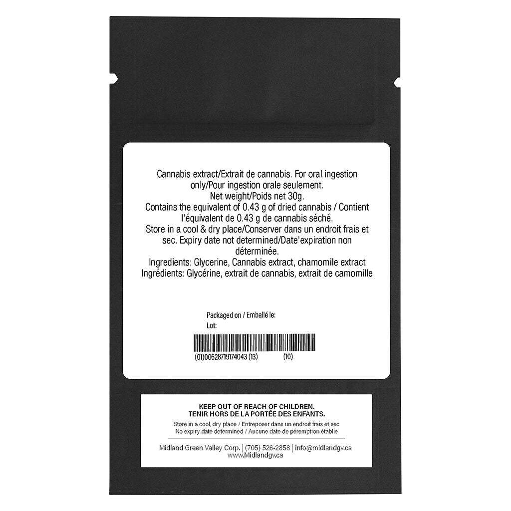 Huile d'infusion CBD Lights Out Chamomile - 