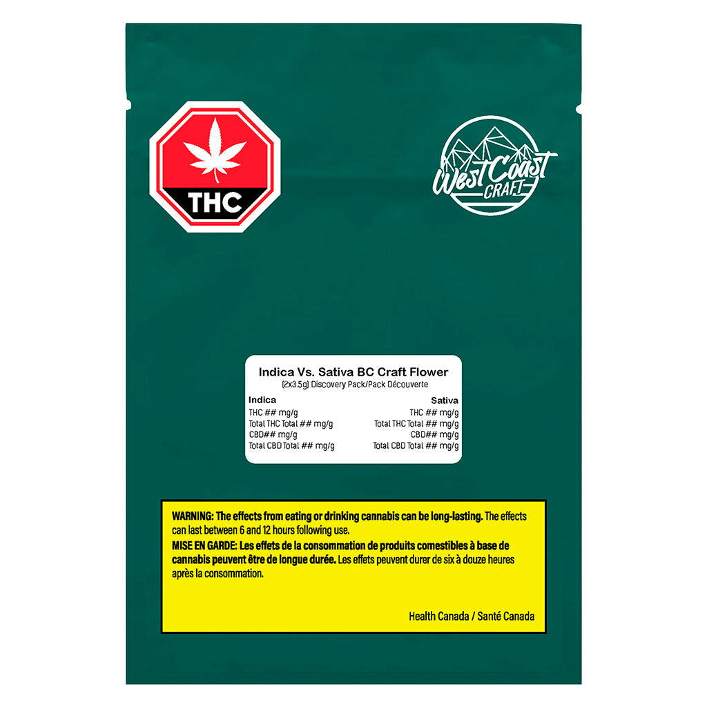 Paquet découverte Indica vs. Sativa artisanale de Colombie-B - 