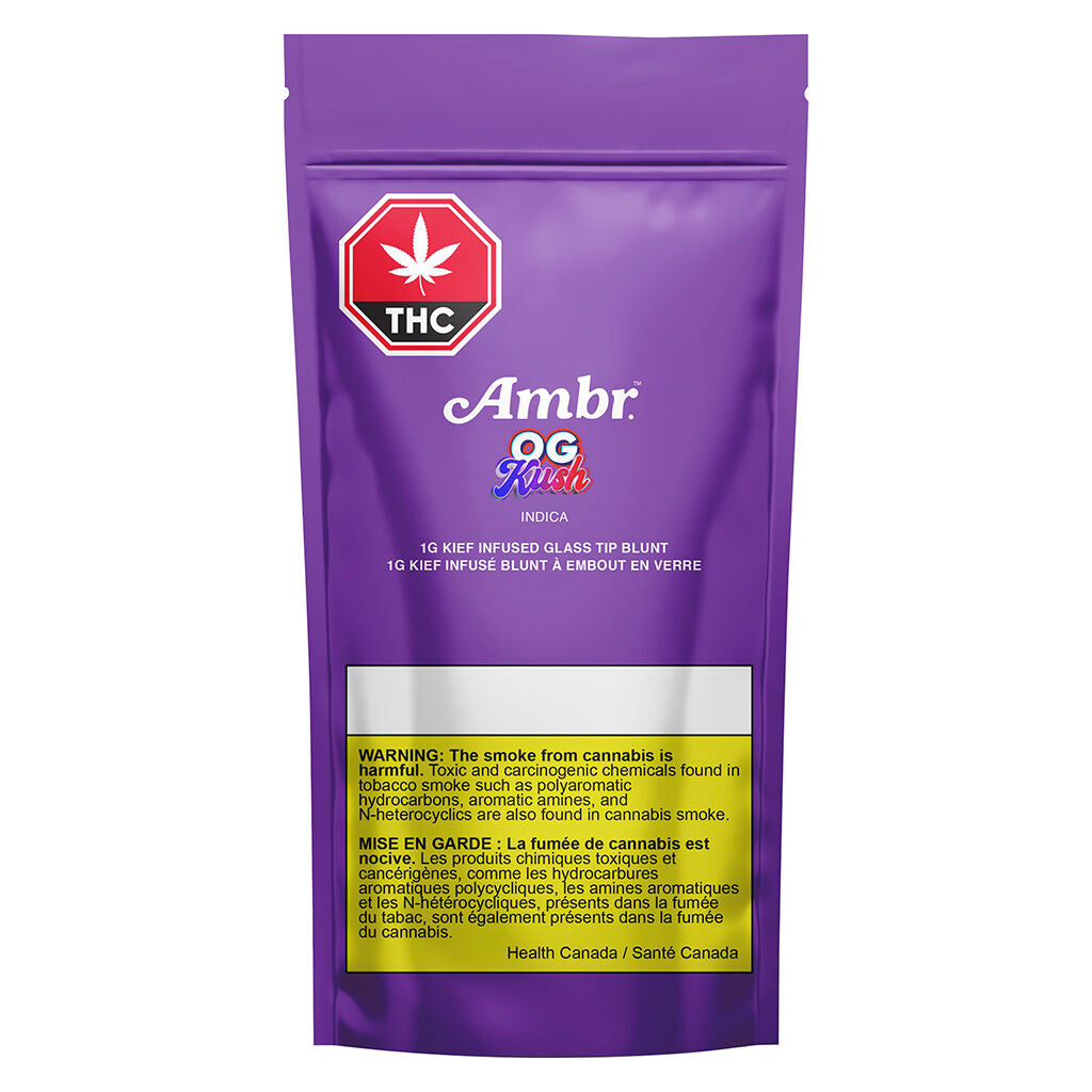 Blunt à embout en verre infusé au Kief indica OG Kush - 