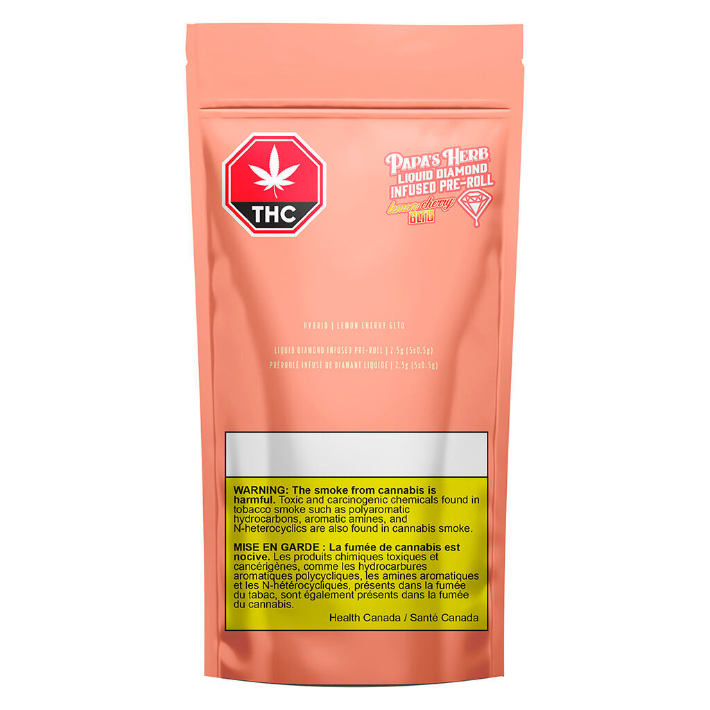 Hybrid LemonCherry GLTO Liquid Diamond Infused Pre-Roll Pack - 