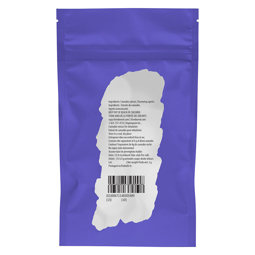 Préroulé infusé Gigantic Grape Heavy Slims - 