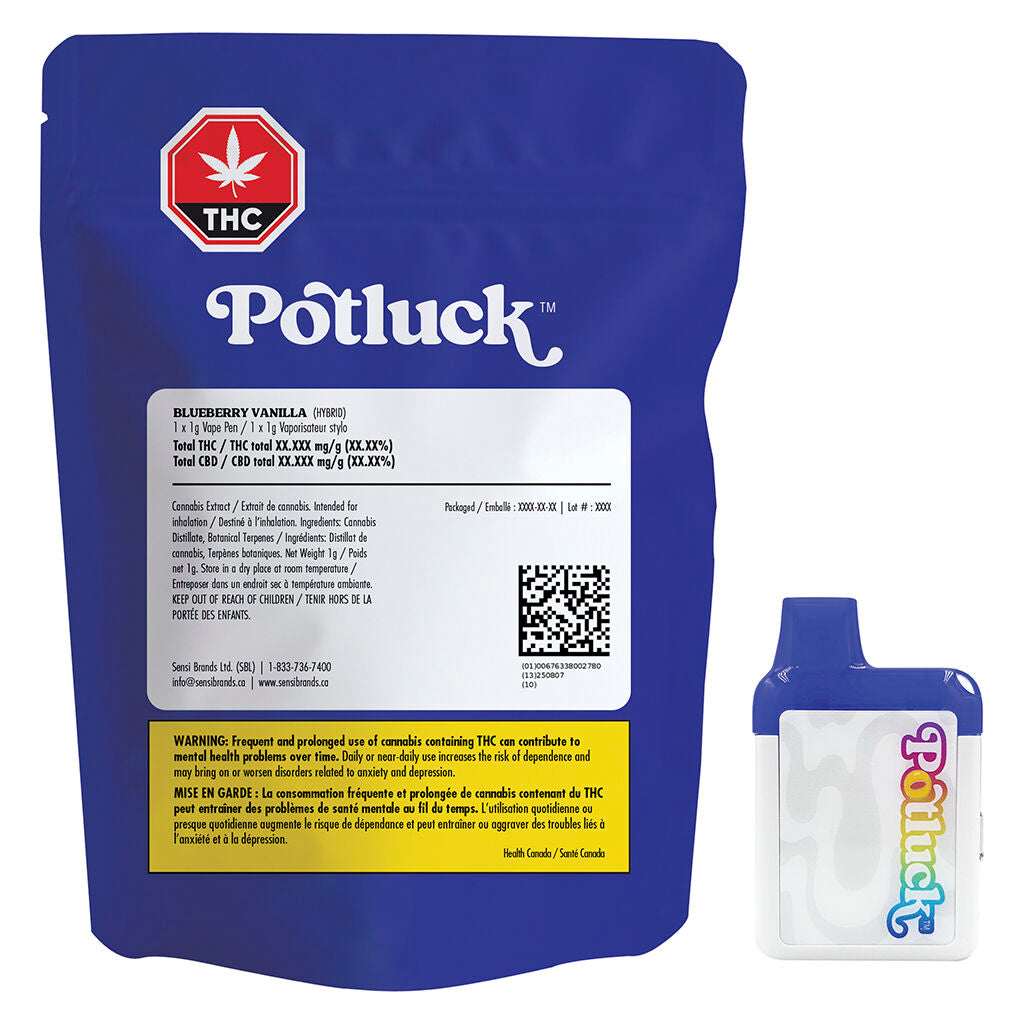 Potluck Blueberry Vanilla Disposable Vape - 