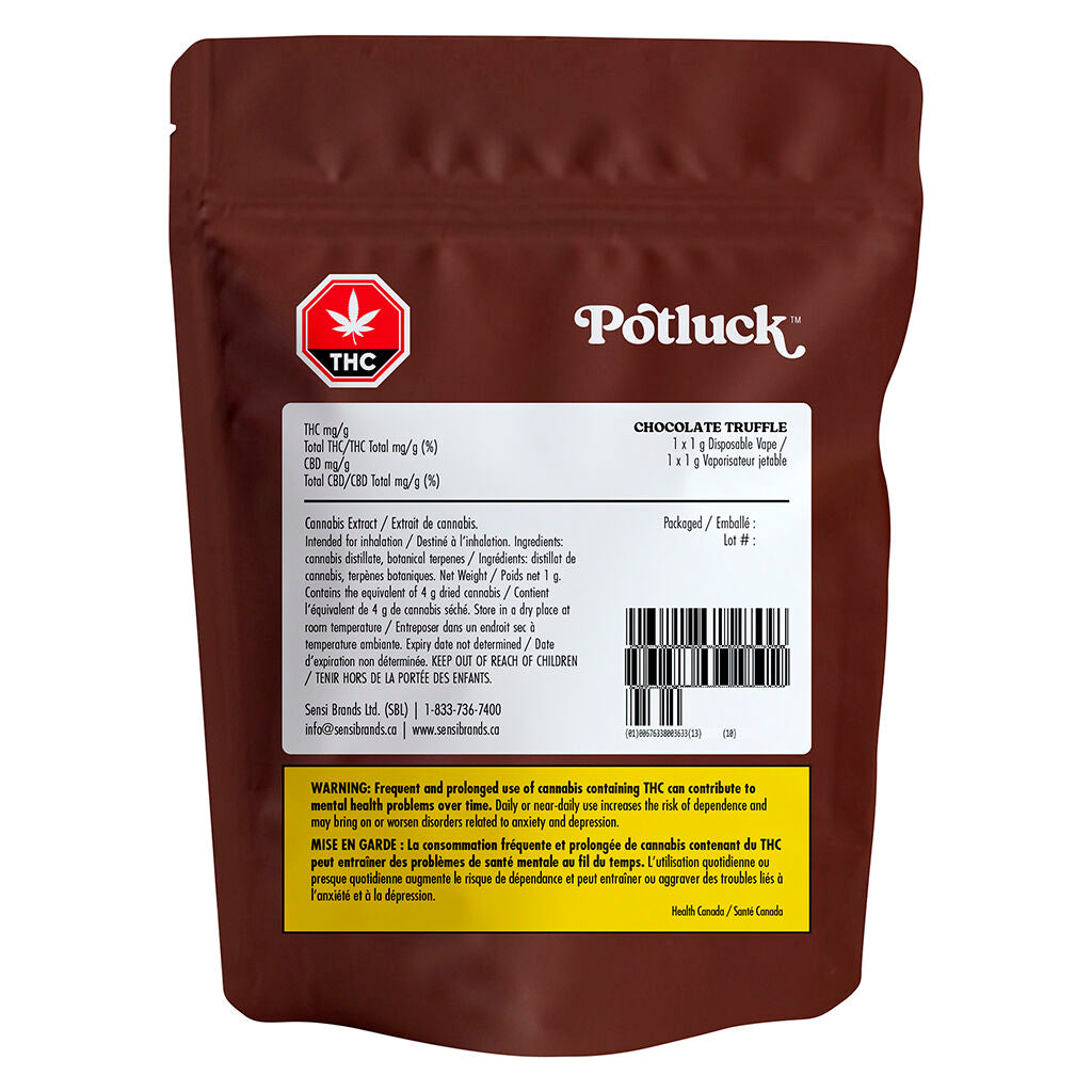 Vapoteuse jetable Chocolat Truffe - 