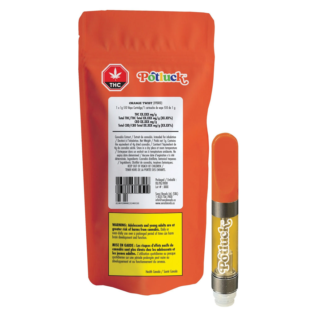 Cartouche à filetage 510 Orange Twist - 
