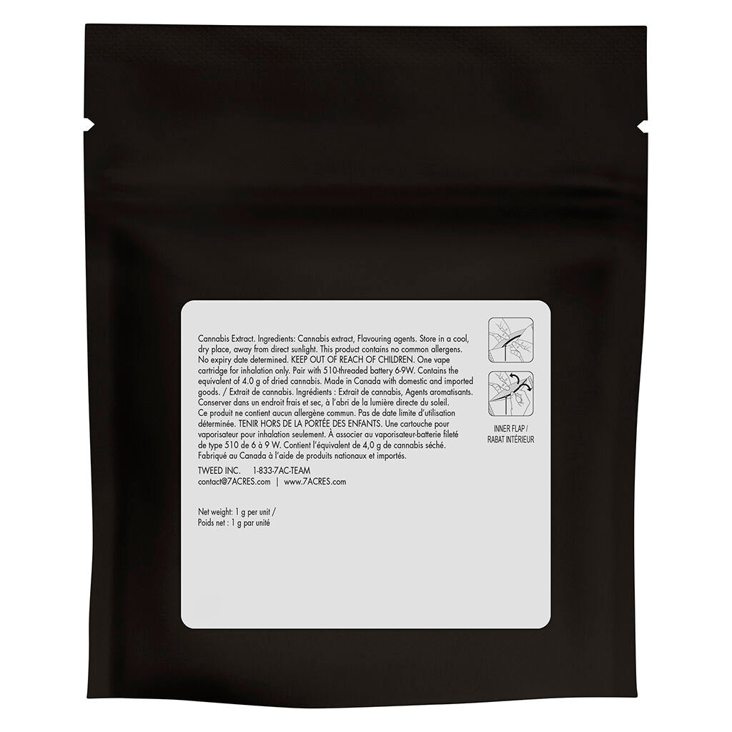Cartouche à filetage 510 Café Vanilla Delight Résine vivante - 