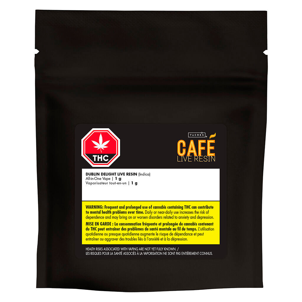 Vapoteuse de résine vivante Café Dublin Delight AIO - 