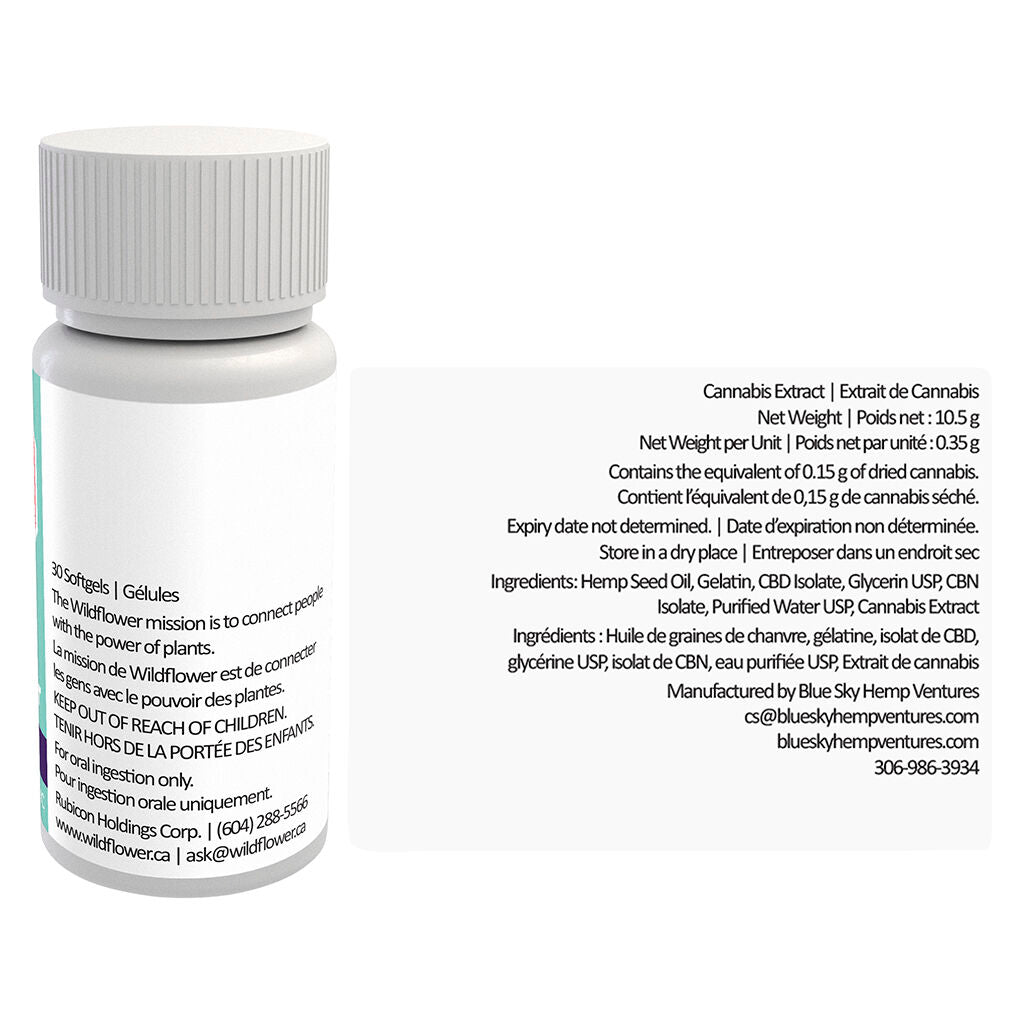 Capsules molles Sweet Dreams CBD + CBN + THC - 