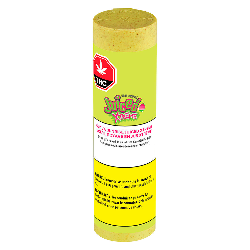 Préroulé infusé à la résine Juiced Xtreme Guava Sunrise - 