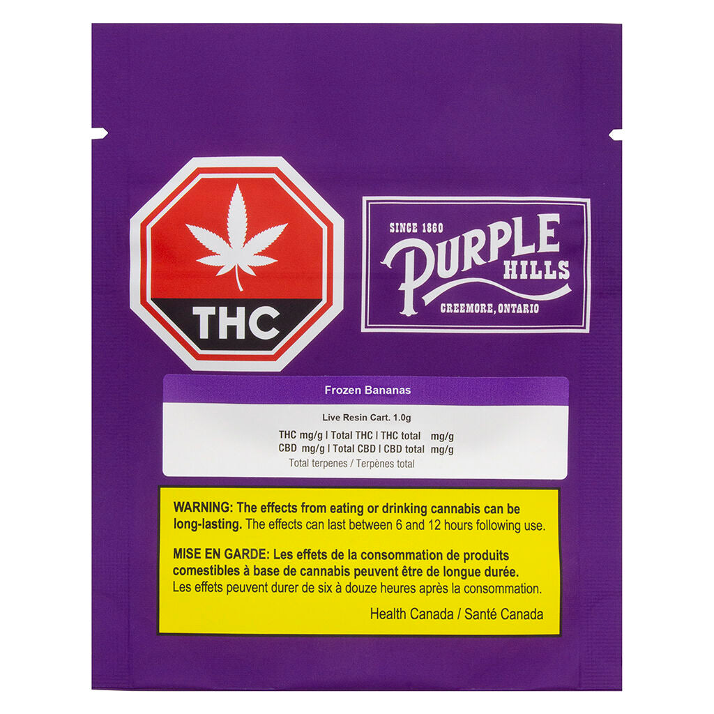 Frozen Bananas Live Resin 510 Thread Cartridge - 