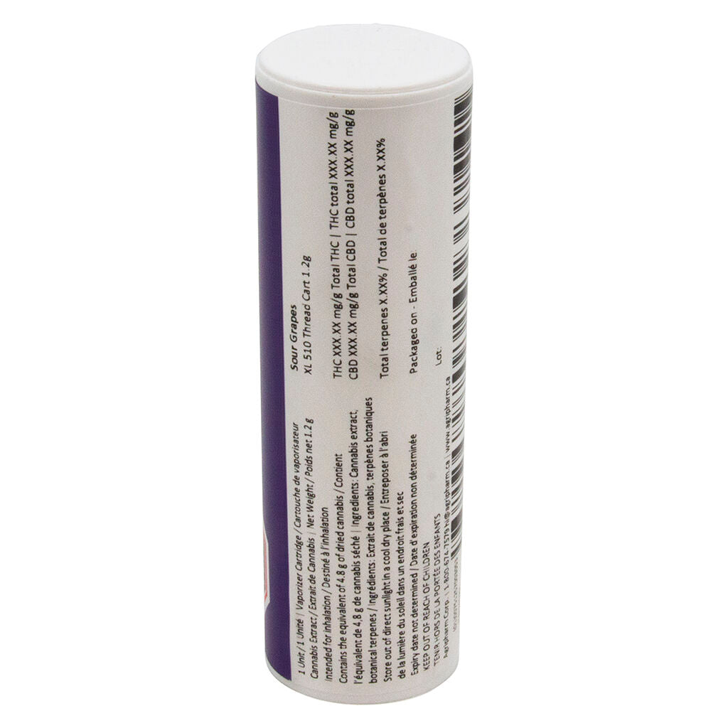 Cartouche à filetage 510 Sour Grapes XL - 