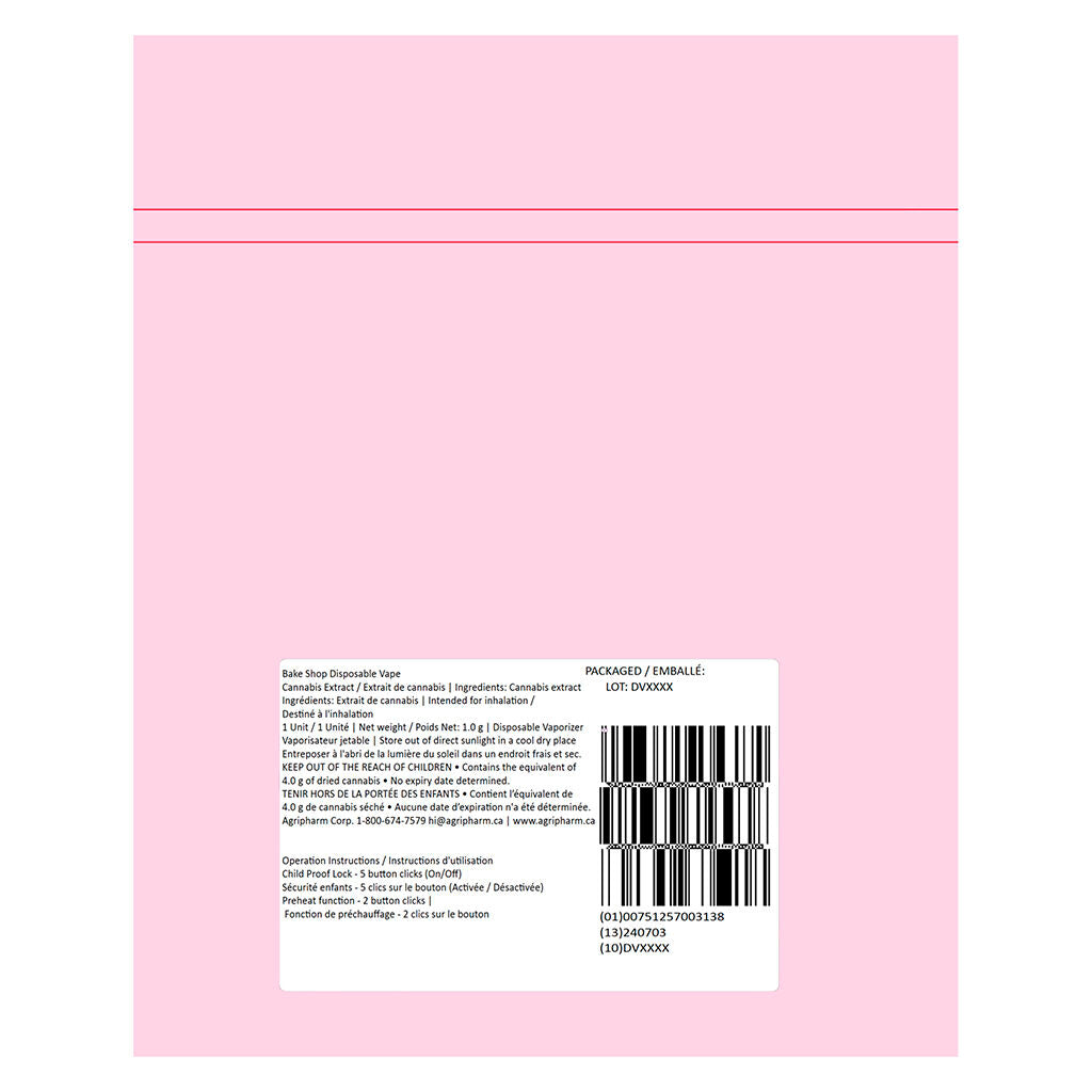 Vaporisateur jetable Bake Shop - 