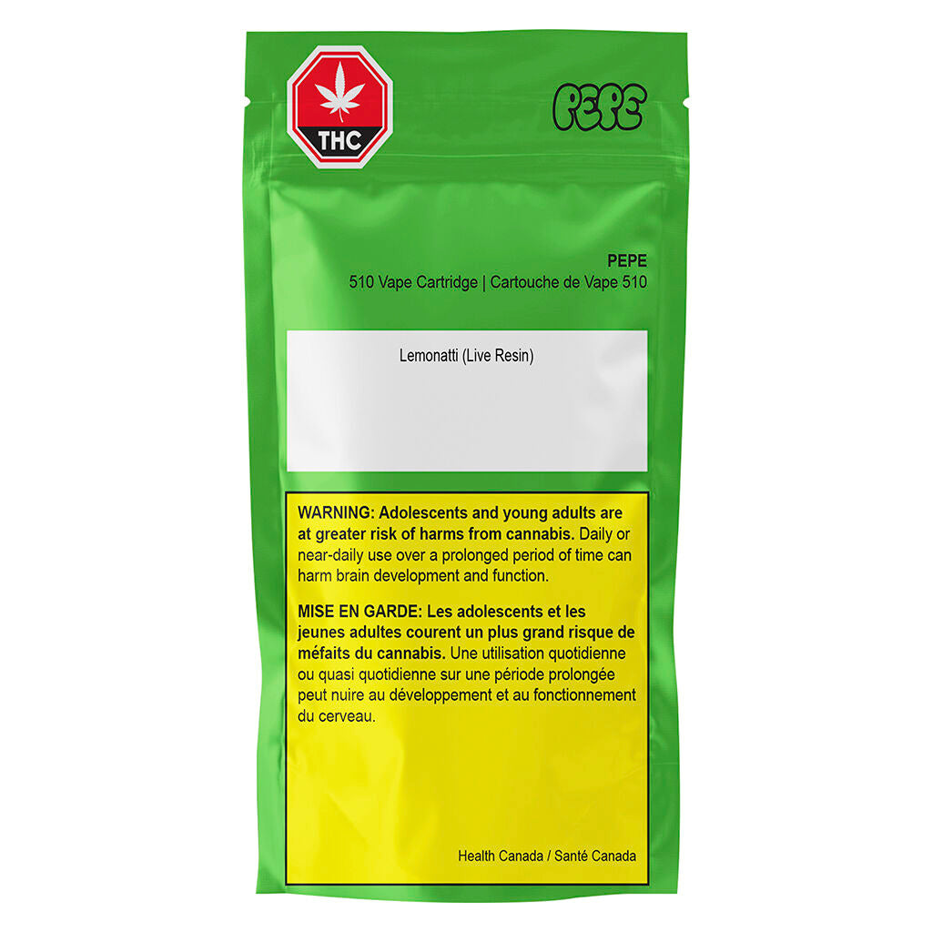 Cartouche à filetage 510 Lemonatti (Résine vivante) - 