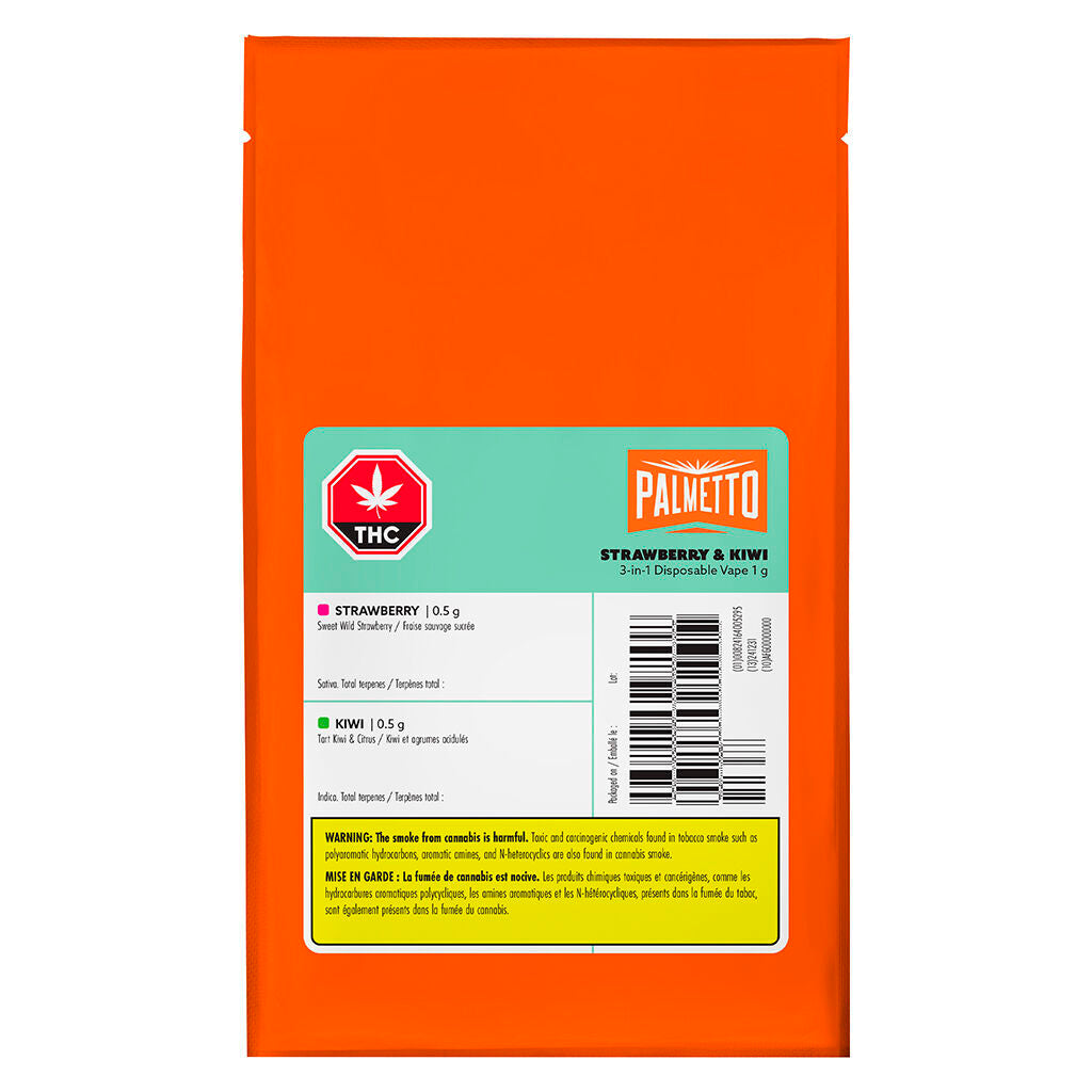 Vaporisateur jetable 3-en-1 Strawberry & Kiwi - 