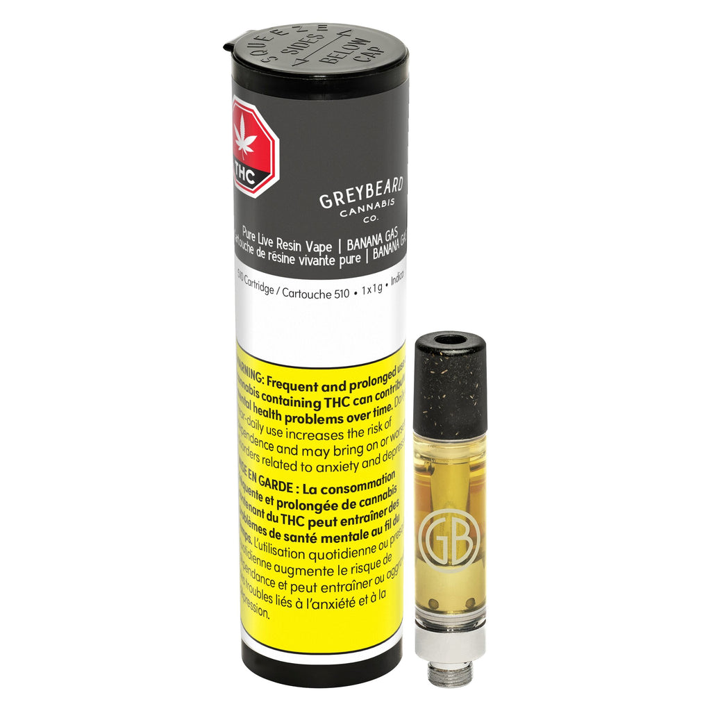 Cartouche à filetage 510 résine vivante Banana Gas - 