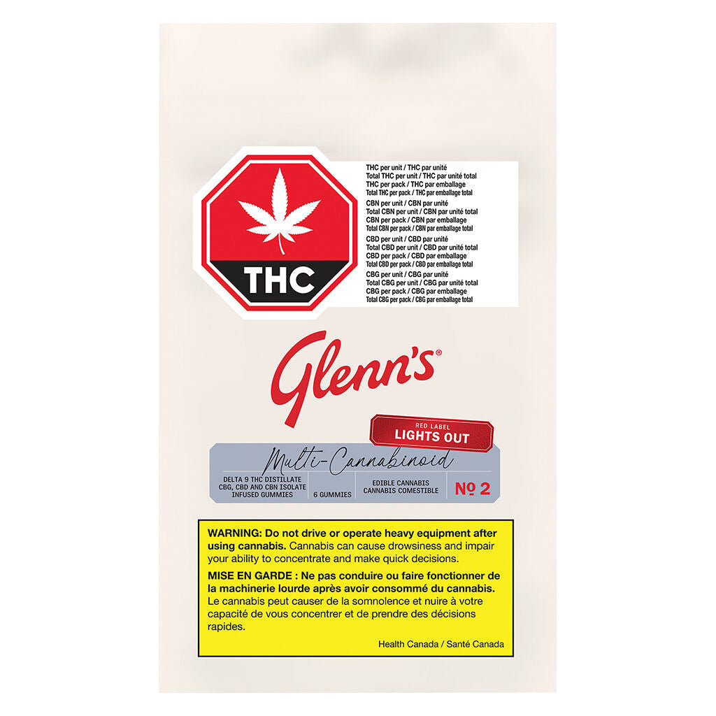 No.2 Red Label Multi-Cannabinoid - Lights Out - 