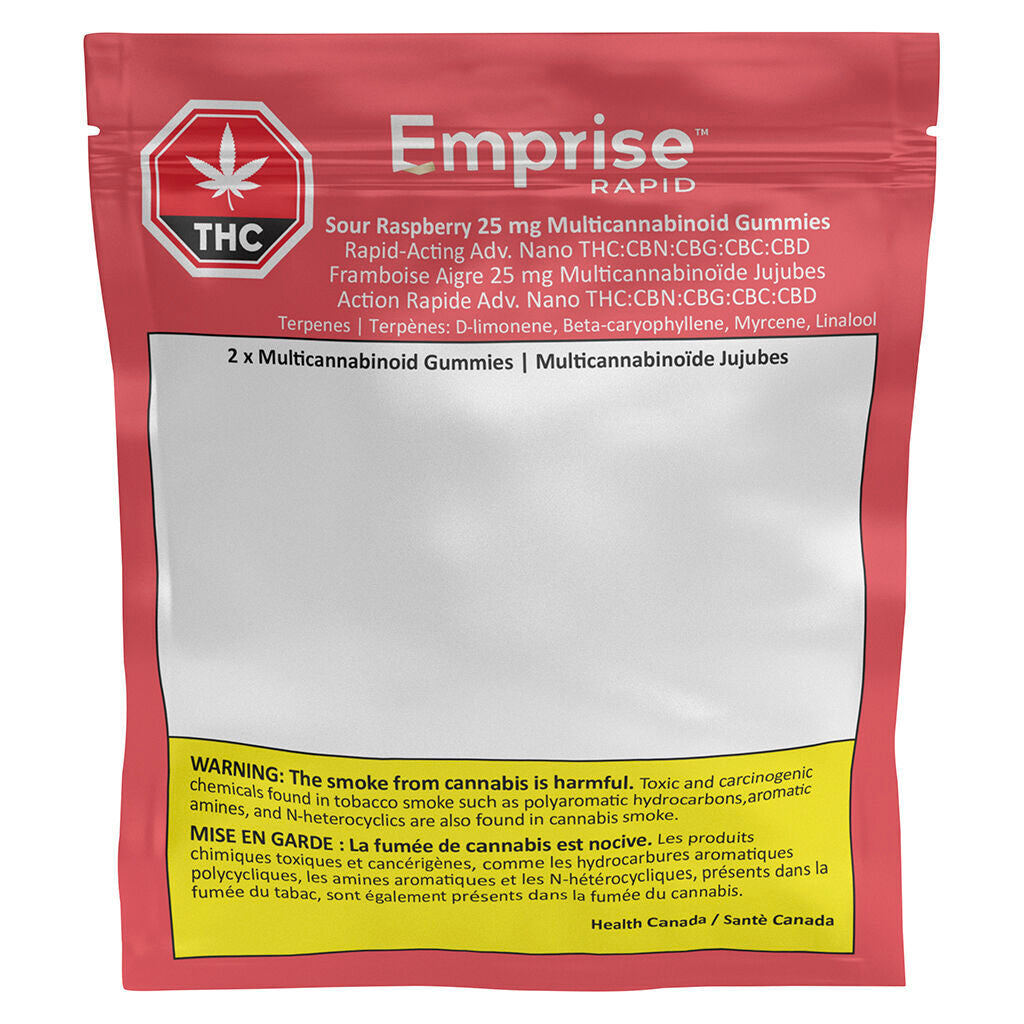 Gélifiés multicannabinoïdes 25 mg Sour Raspberry - 