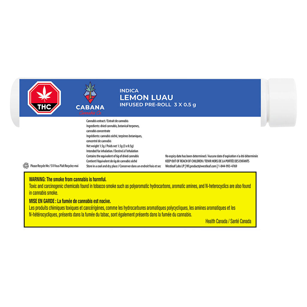 Lemon Luau Distillate Infused Pre-Roll - 