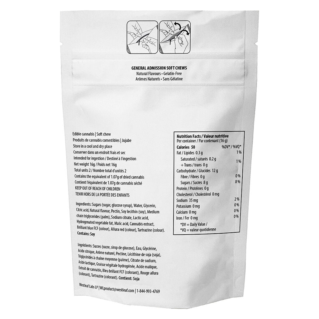 confiserie molle Raisin THC   (1:0) - 