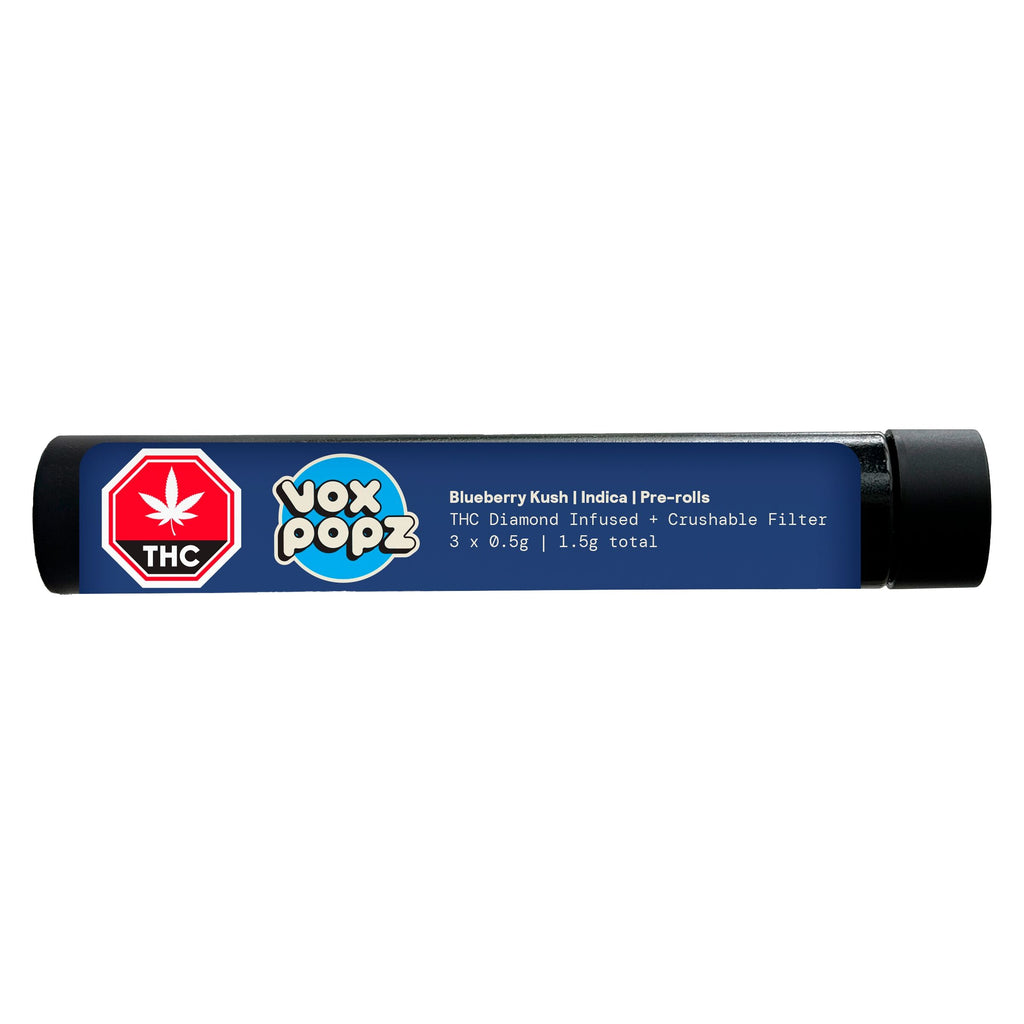 Préroulé à écraser infusé de diamants Blueberry Kush - 