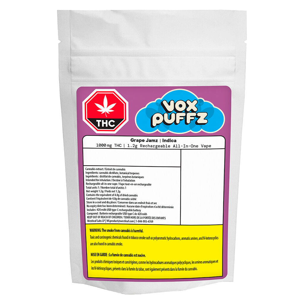 Vaporisateur tout-en-un rechargeable Grape Jamz - 