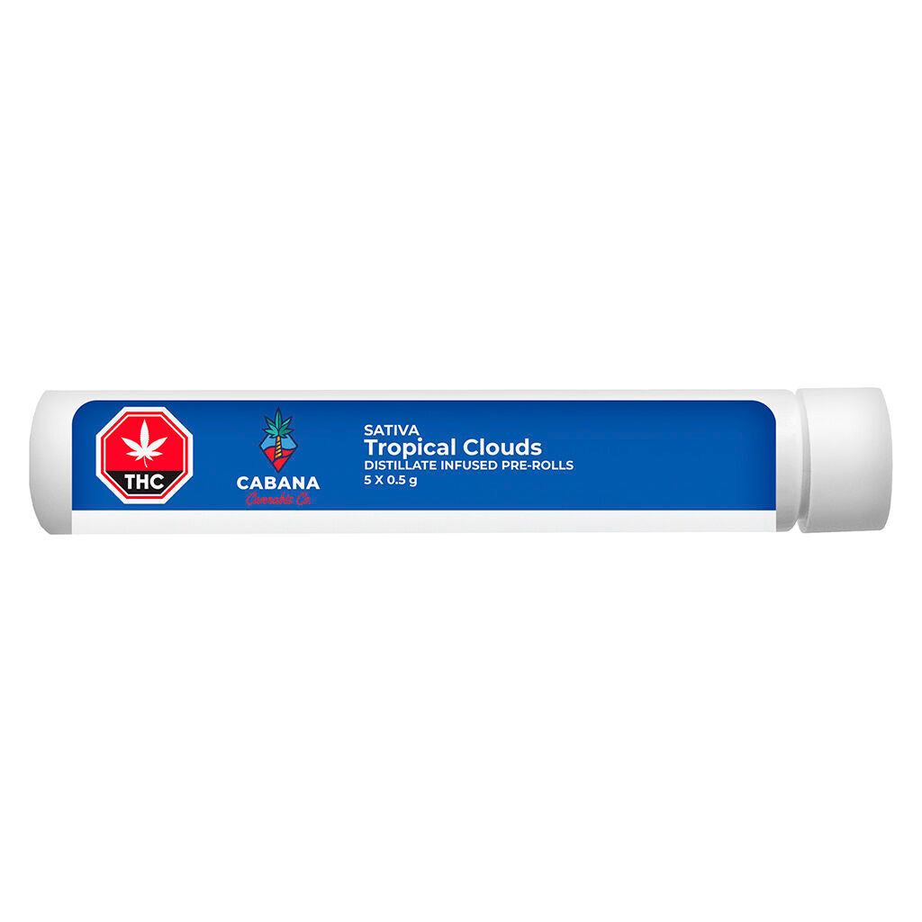 Tropical Clouds Sativa Distillate Infused Pre-roll - 