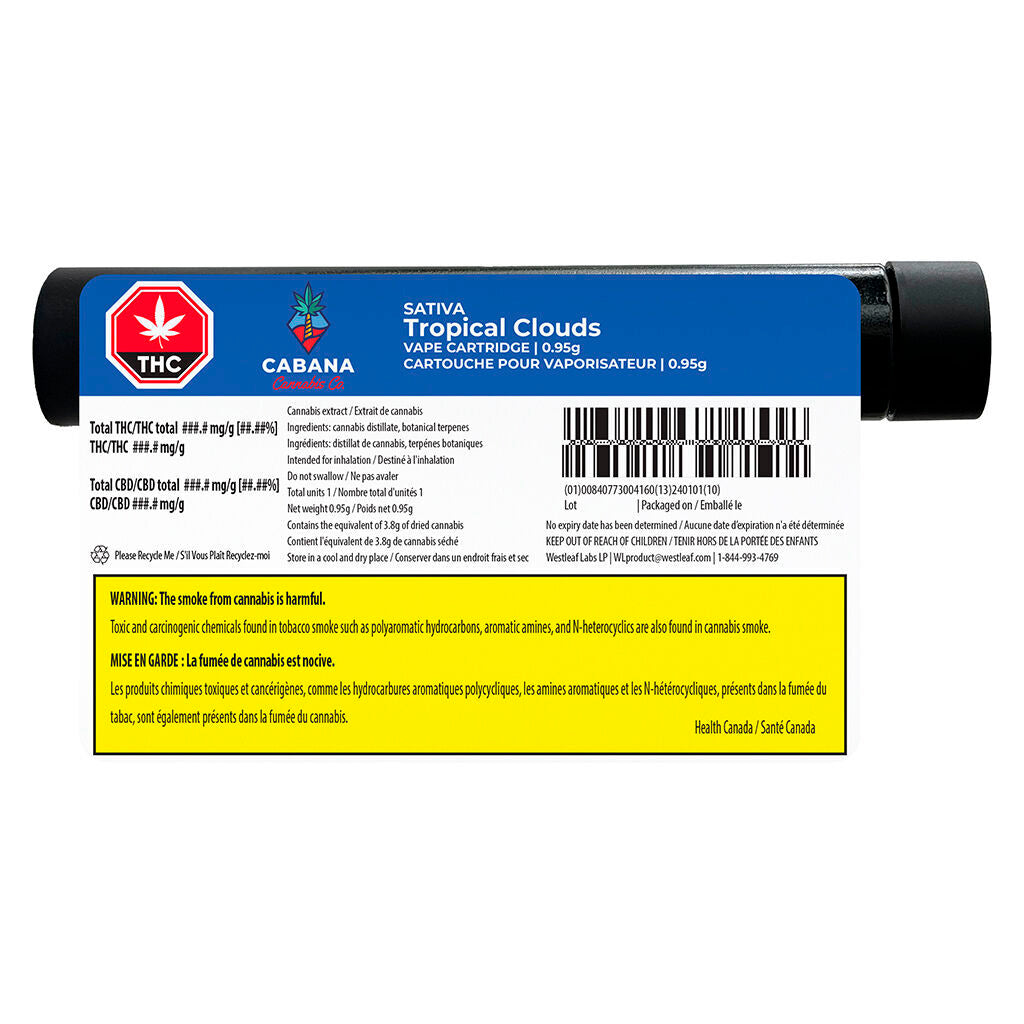 Vaporisateur au distillat Tropical Clouds Sativa - 
