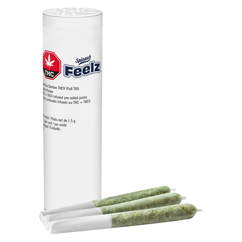 Préroulé infusé Blue Razz Durban THCV (Full Tilt) - 